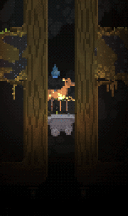 a deer stuck in a vertical tunnel due to a wedged minecart (that it's standing on)